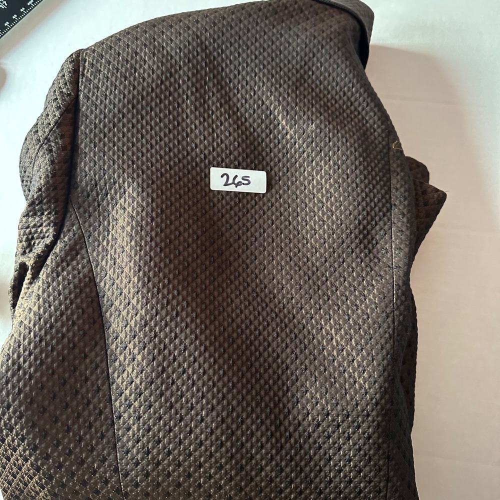 Escada Margaretha Ley Bronze Silk Wool Jacquard Blazer Jacket Size 44 Germany - Picture 8 of 9